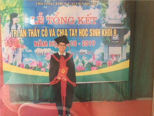 Trần Quang Huy – Tấm gương sáng trong học tập và rèn luyện